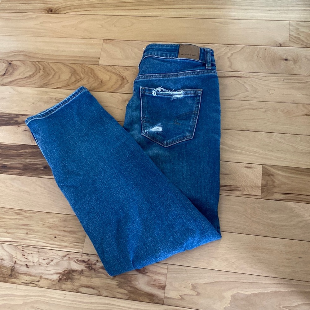 ▪️AE Stretch Straight Mom Jeans▪️